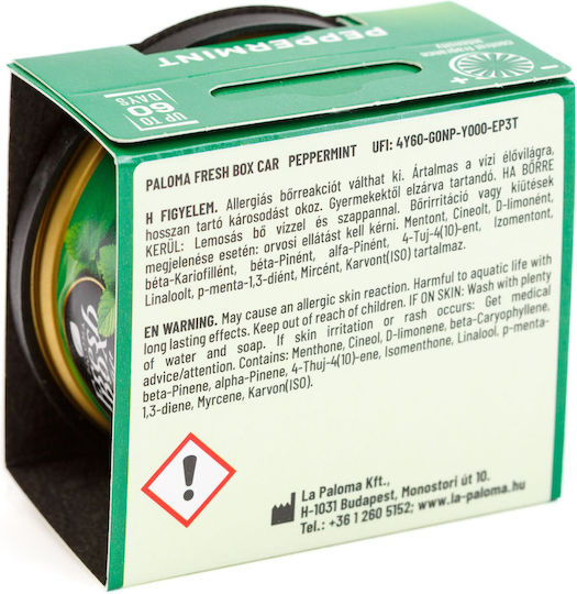 Paloma Fresh Box Peppermint Dezodorant Auto 25 G Suport Pahare