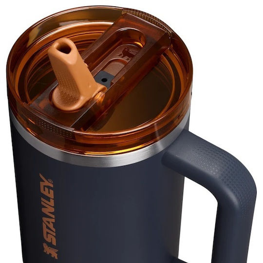 Stanley Protour Flip Handled Tumbler Θερμός Ανοξείδωτο 890ml Twilight με Καλαμάκι και Λαβή