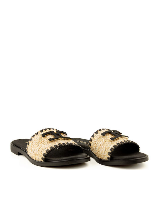 Leather Women's Anatomic Sandals Black/Beige