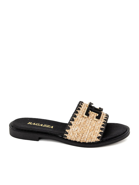 Leather Women's Anatomic Sandals Black/Beige