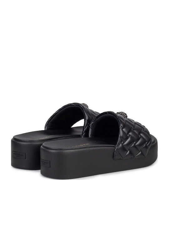 Meena Eagle Flache Sandalen für Damen Schwarz