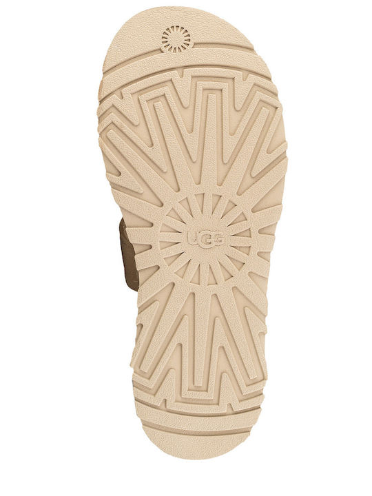 Slides Women's Flat Sandals Brown
