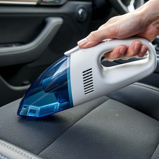 Avizar Aspirator Portabil Compact Ergonomic 80w Pentru Interioare Mașini Alb Albastru