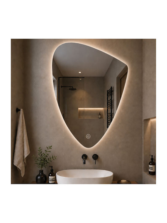 Futura Огледало За Баня LED Touch 60x80cm Бял