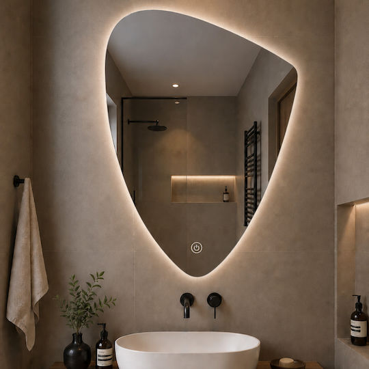 Futura F-3080B Огледало LED Touch 60x80cm Бял