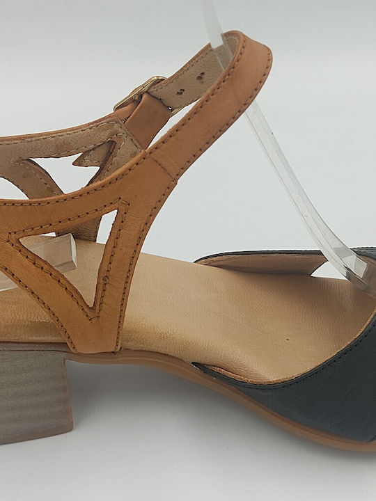 Sandale Elegante Damă Anatomici Negre Din Piele