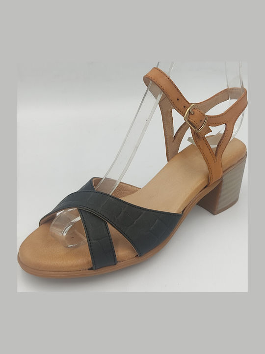 Sandale Elegante Damă Anatomici Negre Din Piele