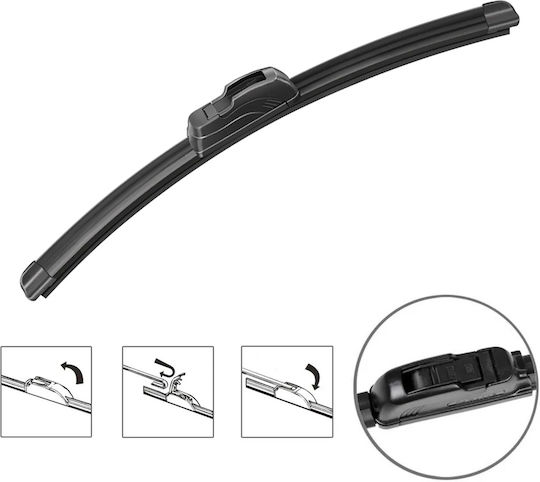 Lamele Ștergătoare Auto Universal 16 Inch 40cm Cauciuc Natural Silent Instalare Ușoară