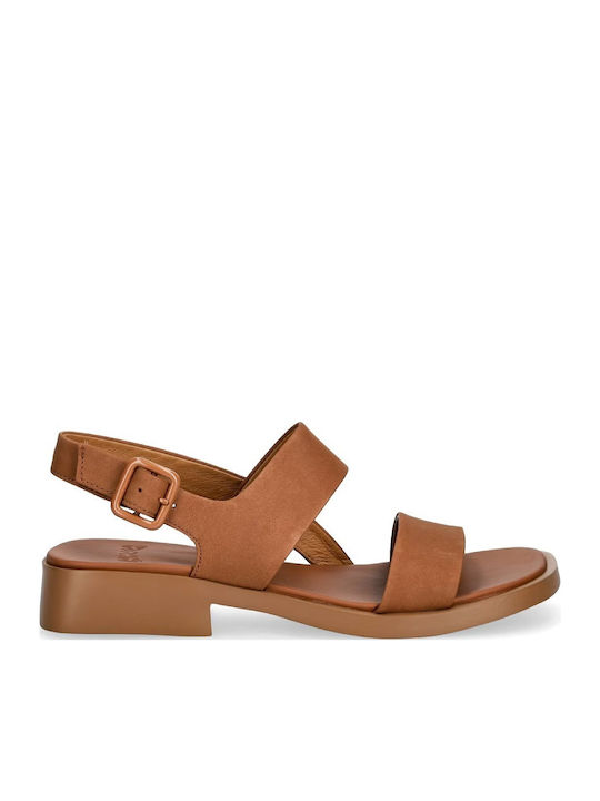 Camper Dana Leather Sandals Tabac Brown