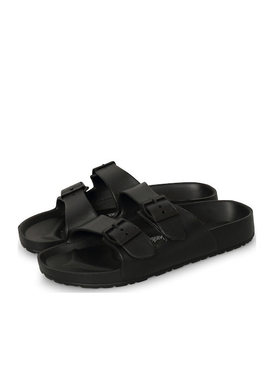 Women's Flat Sandals in Black Color