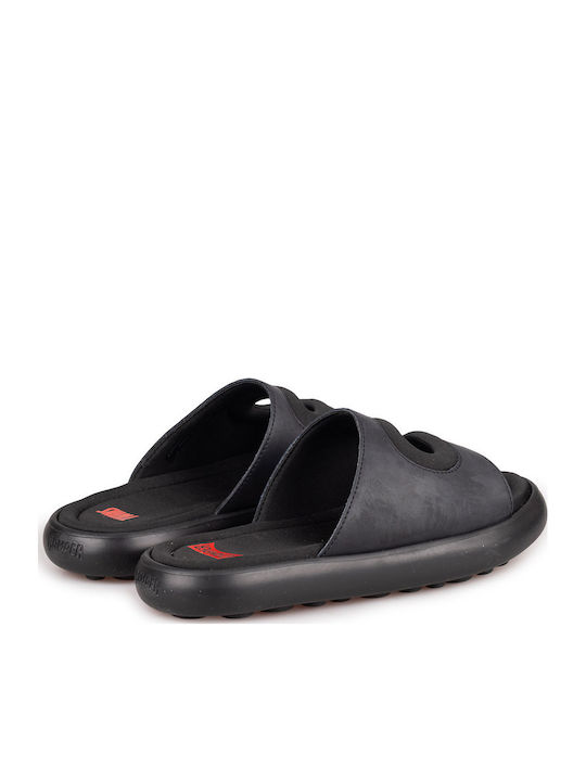 Twins Leather Women's Flat Sandals in Black Color