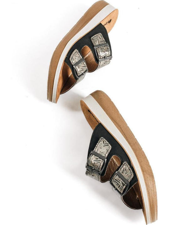 Women's Flat Sandals Anatomic in Black Color