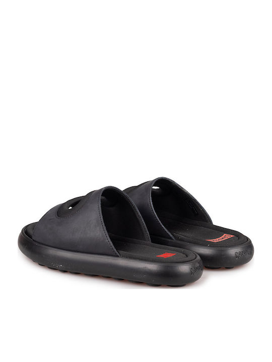 Twins Leather Women's Flat Sandals in Black Color