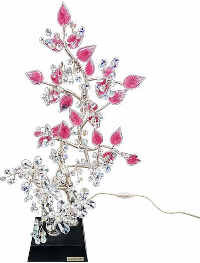 Dekorative Lampe Blume Rosa