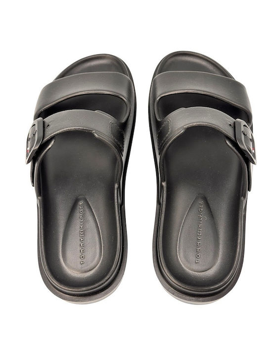 Women's Flat Sandals in Black Color