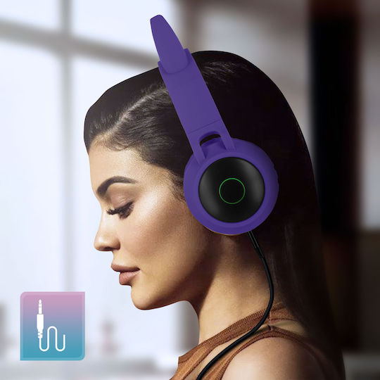 Avizar KASK-LPP-MINOU Kabellose Bluetooth Am Ohr Kopfhörer mit 12 Stunden Wiedergabezeit Lila