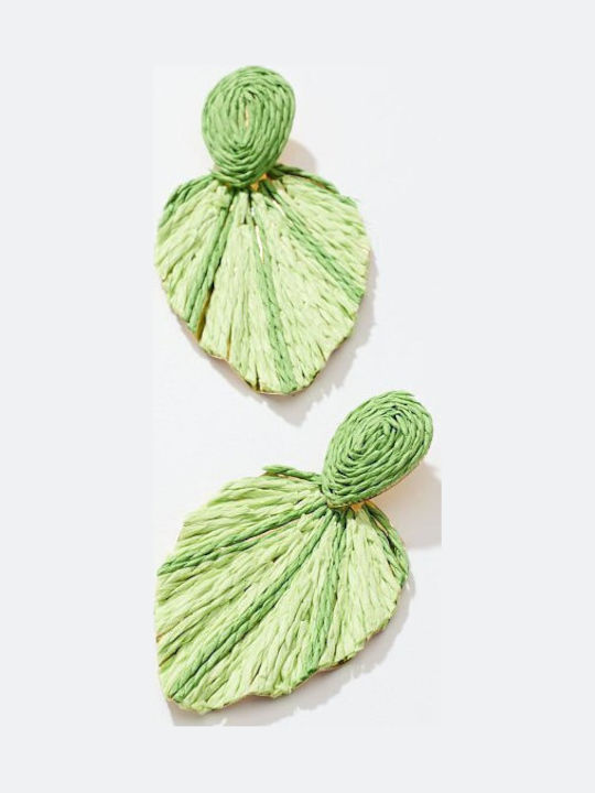 Desiree Gestrickte Grüne Ohrringe
