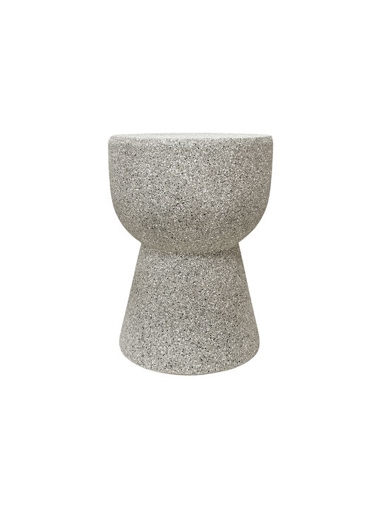 Round Side Table Efria Ecru W33xL33xH46cm