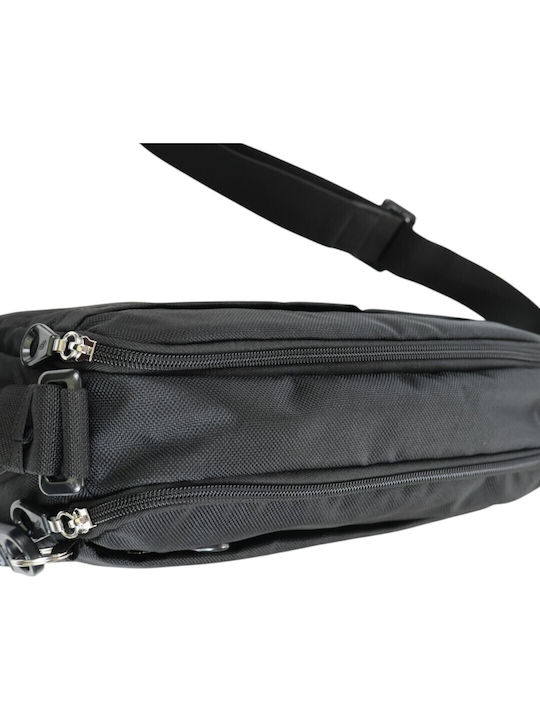Fabric Women's Shoulder Bag Black