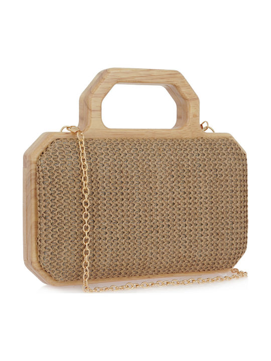 Straw Women's Beige Handbag Bag