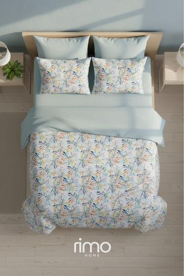 SteweHome Cotton Duvet Cover Set 200x220cm Double With 2 Pillowcases Yellow