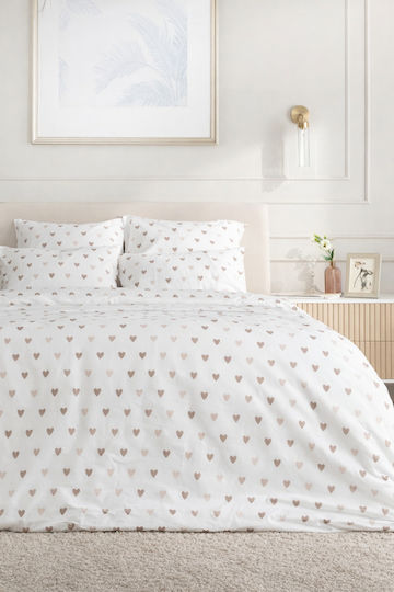 SteweHome Σετ Διπλή 200x220cm Εκρού