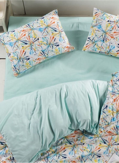 SteweHome Cotton Duvet Cover Set 220x240cm Double With 2 Pillowcases Multicolour