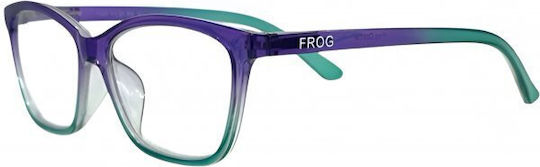 Frog Optical Reading Glasses +3.75 in Purple Color