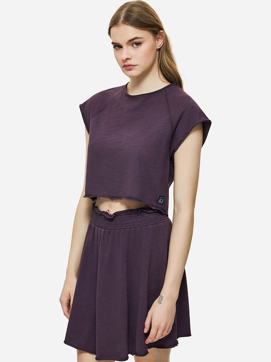 Bluza Damă Crop Tricou Cireșie