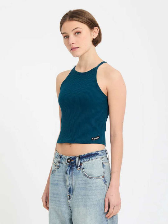 Γυναικείο Crop Top Αμάνικο Atlantic Deep Blue