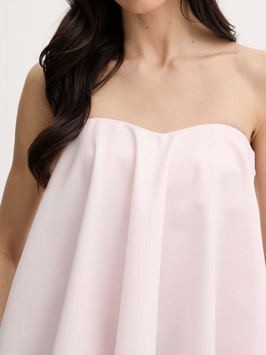 Women's Strapless Corset Top Pink