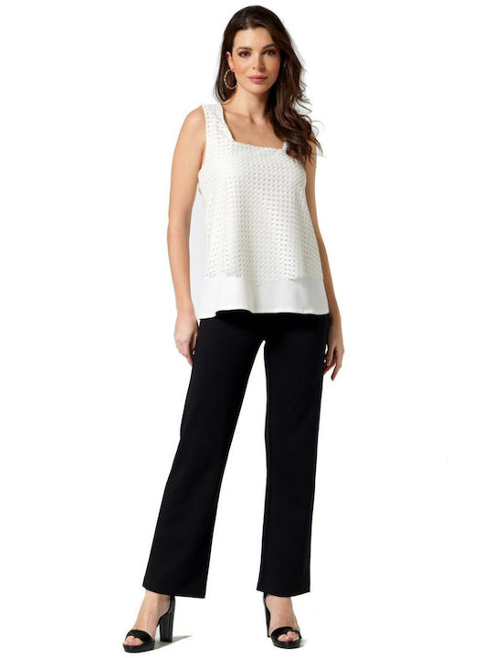 Women's Sleeveless Blouse White