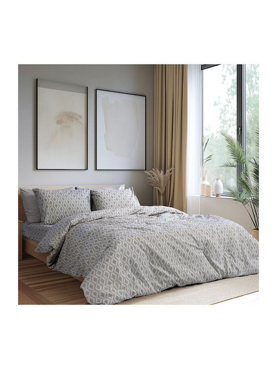 Beauty Home 12563 Σετ Σεντόνια King Size 270x260εκ. Γκρι (4τμχ)