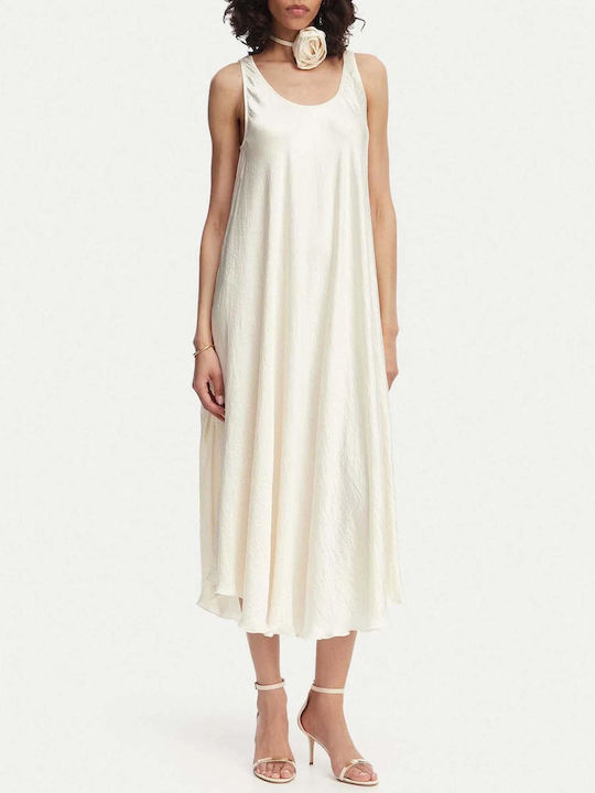 Summer Midi Dress Beige