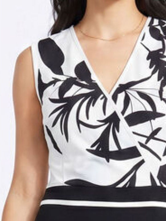 Sommer Midi Damenkleid für Hochzeit - Taufe Schwarz