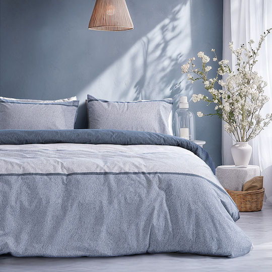 Beauty Home 12566 Σετ Σεντόνια Διπλά 200x260εκ. Σιέλ (4τμχ)