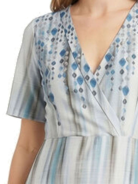 Midi Φόρεμα Κρουαζέ Μπλέ