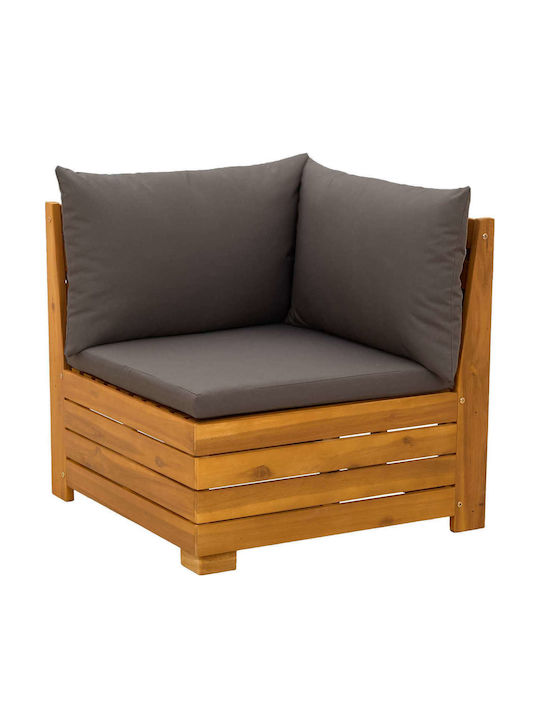 Drei-Sitzer Outdoor-Sofa Hölzernes mit Kissen