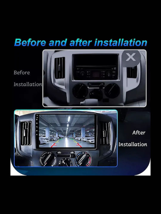 Car Audio System for Nissan NV200 2009-2020 Bluetooth USB WiFi GPS Apple CarPlay Android Auto with 9" Touch Screen