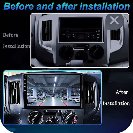 Ηχοσύστημα Αυτοκινήτου για Nissan NV200 2009-2020 (Bluetooth/USB/WiFi/GPS/Apple-Carplay/Android-Auto) με Οθόνη Αφής 9"