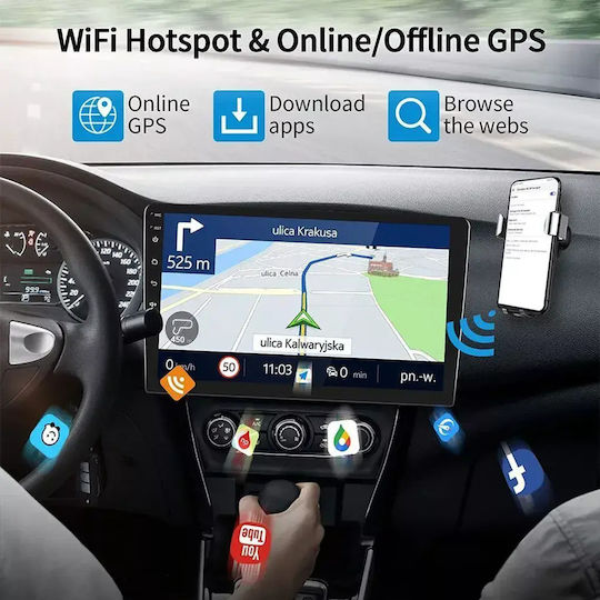 Ηχοσύστημα Αυτοκινήτου για Honda Civic 2001-2006 (Bluetooth/USB/WiFi/GPS/Apple-Carplay/Android-Auto) με Οθόνη Αφής 9"