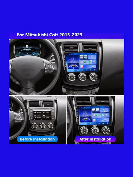 Car Audio System for Mitsubishi Colt 2013-2023 Bluetooth USB WiFi GPS Apple CarPlay Android Auto with 9" Touch Screen