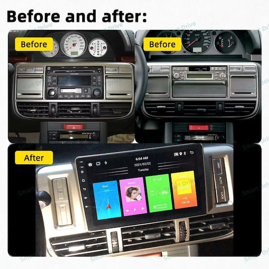 Auto-Audiosystem Für Nissan X-Trail 2000-2004 Bluetooth USB Eingebautes Wi-Fi GPS Apple CarPlay Android Auto Mit 9 Zoll Touchscreen