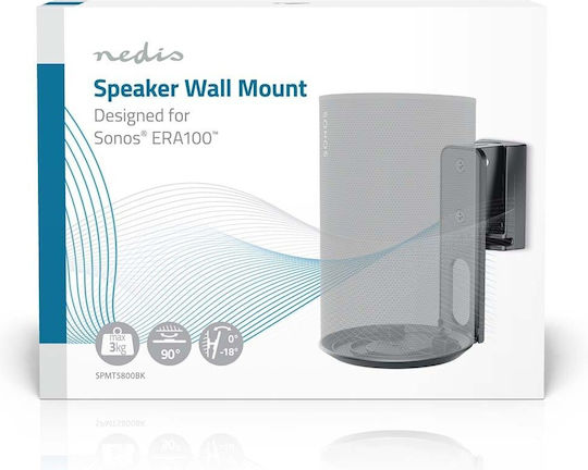 Nedis Speaker Wall Mount (Piece) in Black Colour
