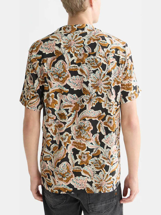 Scotch & Soda Къс Ръкав Мъжка Риза с Стандартна Кройка Lucky Bandana Многоцветен