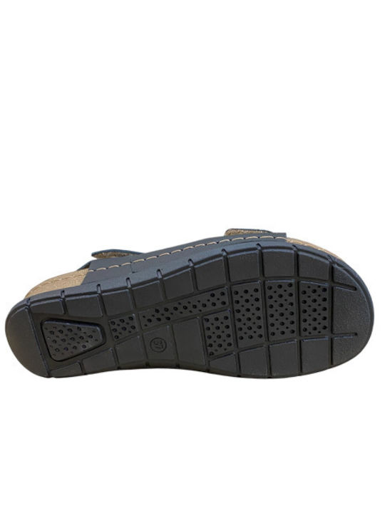 Leather Women's Anatomic Black Sandals