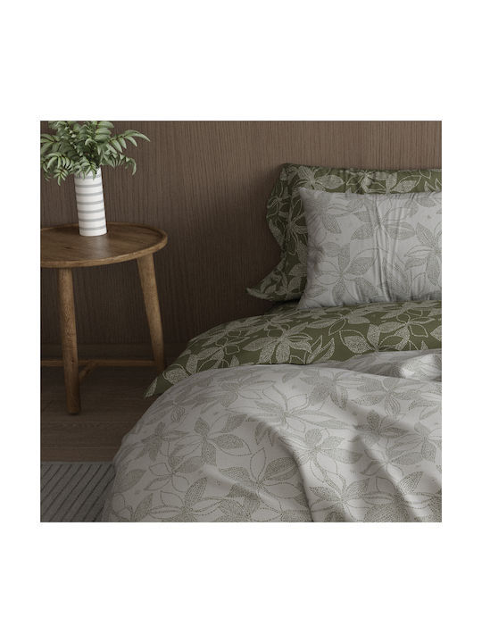 Charalambidis Textiles Salonica Σετ Μαξιλαροθήκες Λαδί 52x72εκ.
