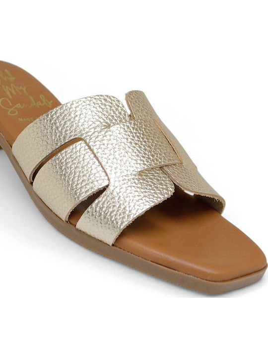 Leather Women's Anatomic Gold Sandals