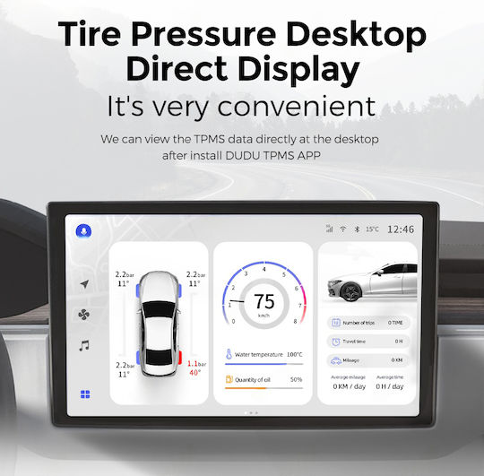 Car Tire Pressure Monitoring System Carmedia Tpms 02