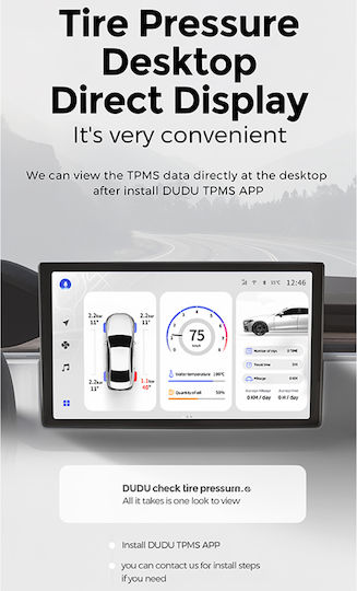 Car Tire Pressure Monitoring System Carmedia Tpms 02